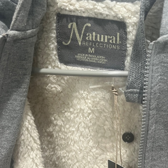 Natural Reflections Checkered Utility Jacket with Hood - Picture 5 of 5